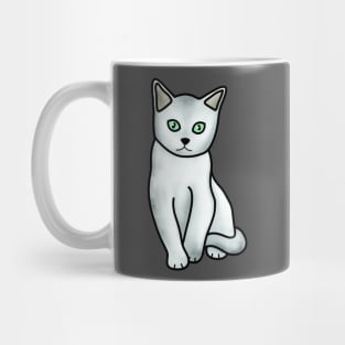 White Cat Mug